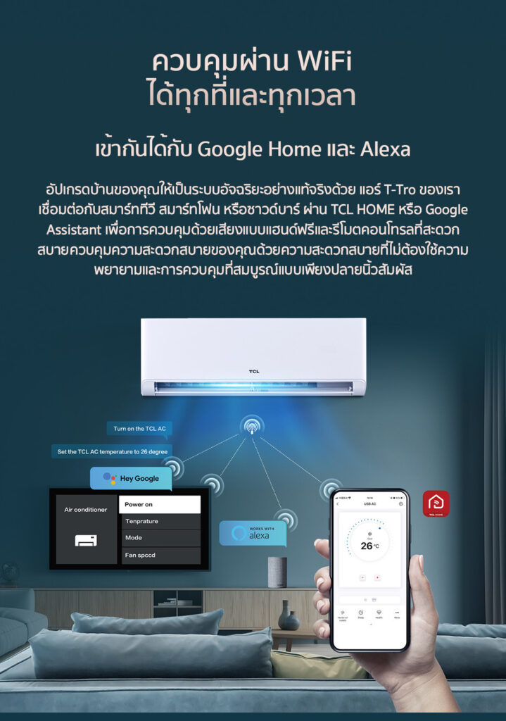 ฟังก์ชันเด่นของ TCL T-PRO AI Control Inverter 2025 ที่โดนใจ